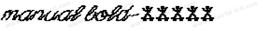 Manual Bold字体转换